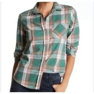 Current Elliott “The Slim Boy Plaid Shirt” Women’s M